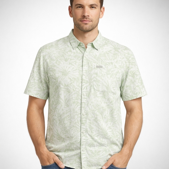 Columbia Other - Columbia Men’s Short Sleeve Hawaiian Shirt – Tropical Print